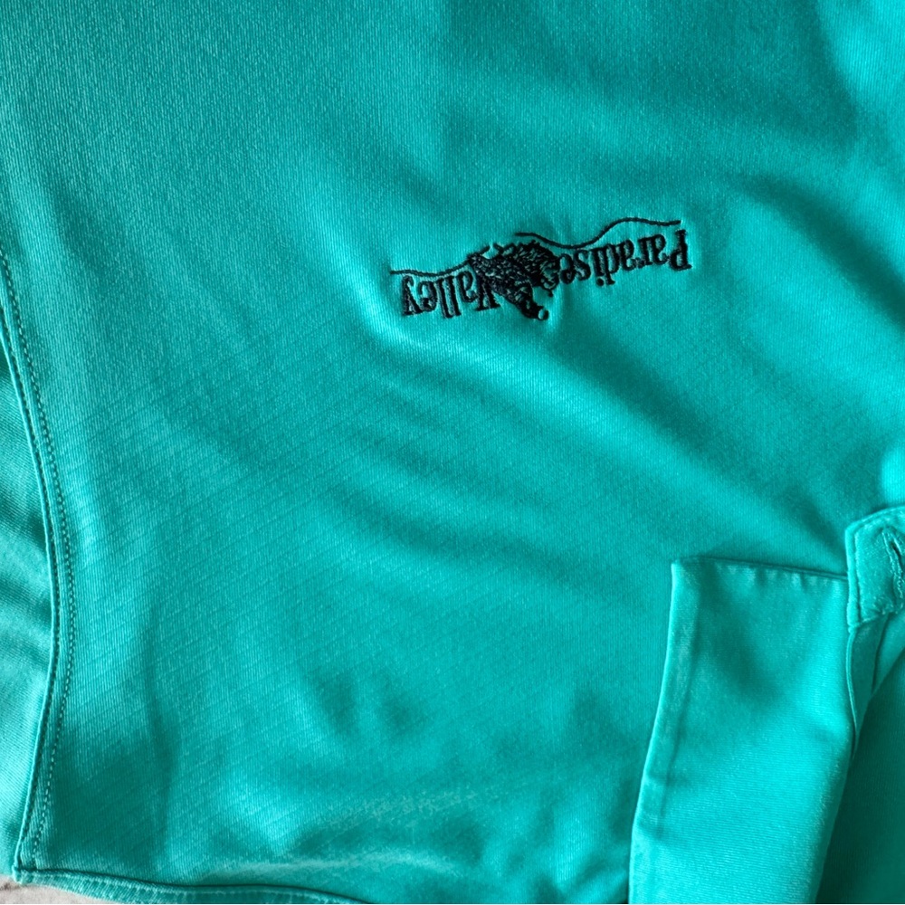Nike Golf Dri-Fit‎ Polo Shirt XL Teal Paradise Valley Logo Performance - Picture 14 of 14